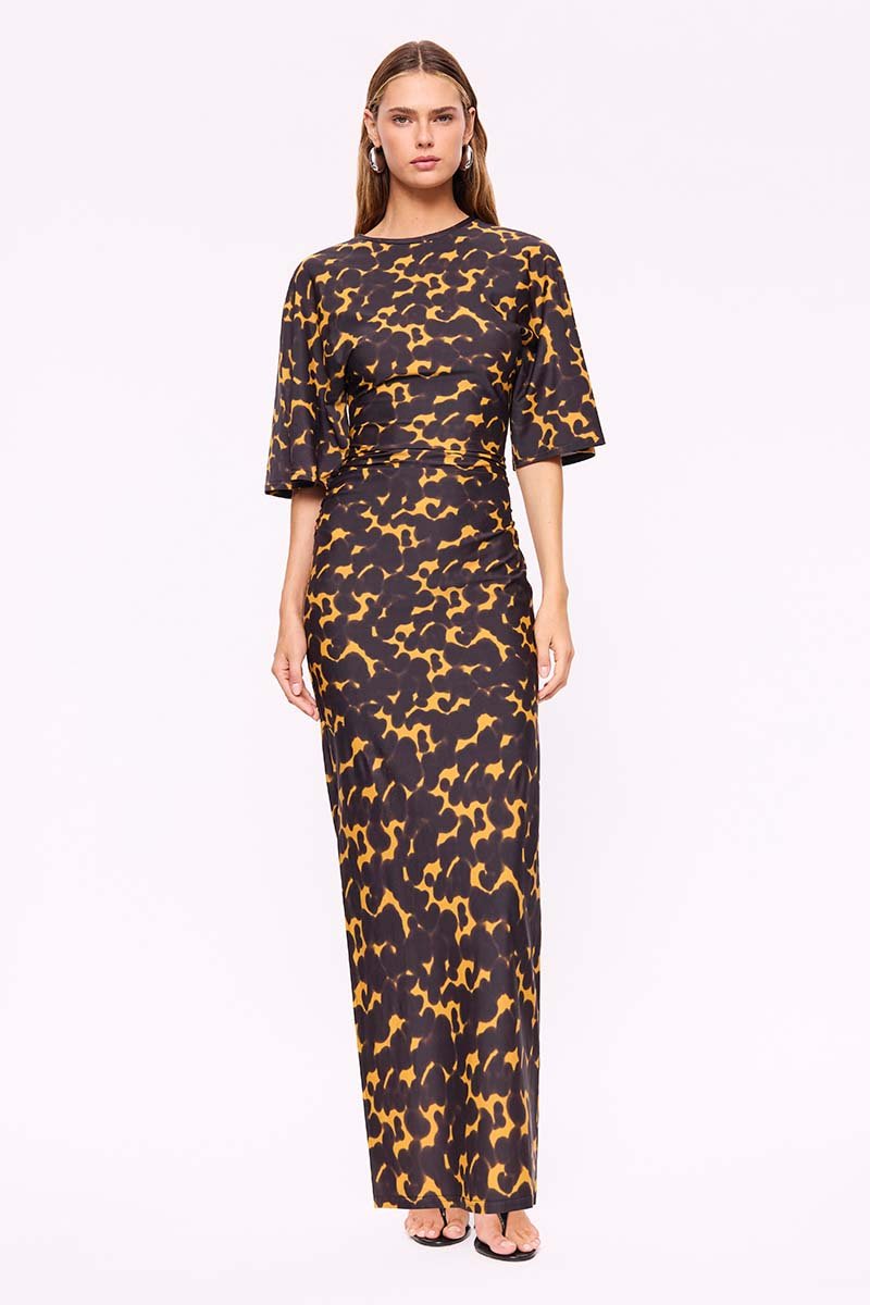 suboo ivy maxi dress Maxi Dress Short Sleeve Wedding Guest Dress | Tortoiseshell