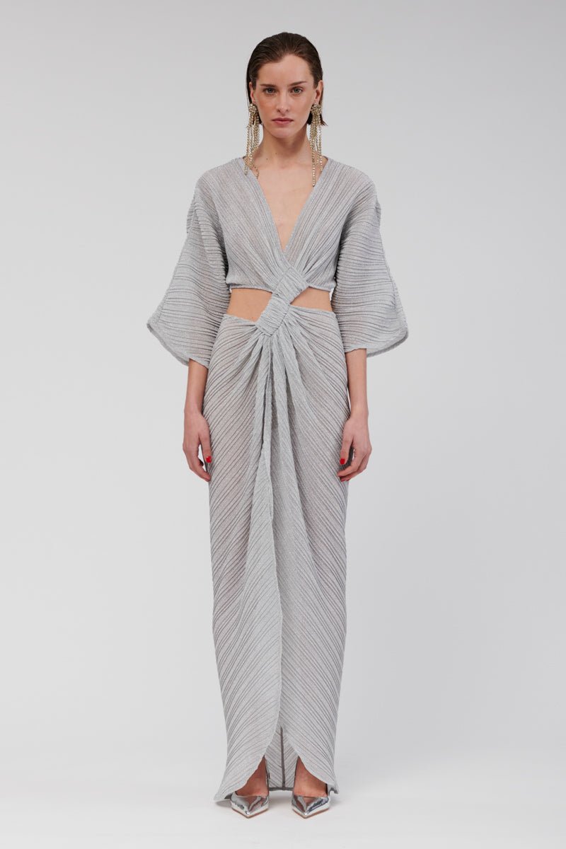 strapless open back dress Stevie Crossover Maxi