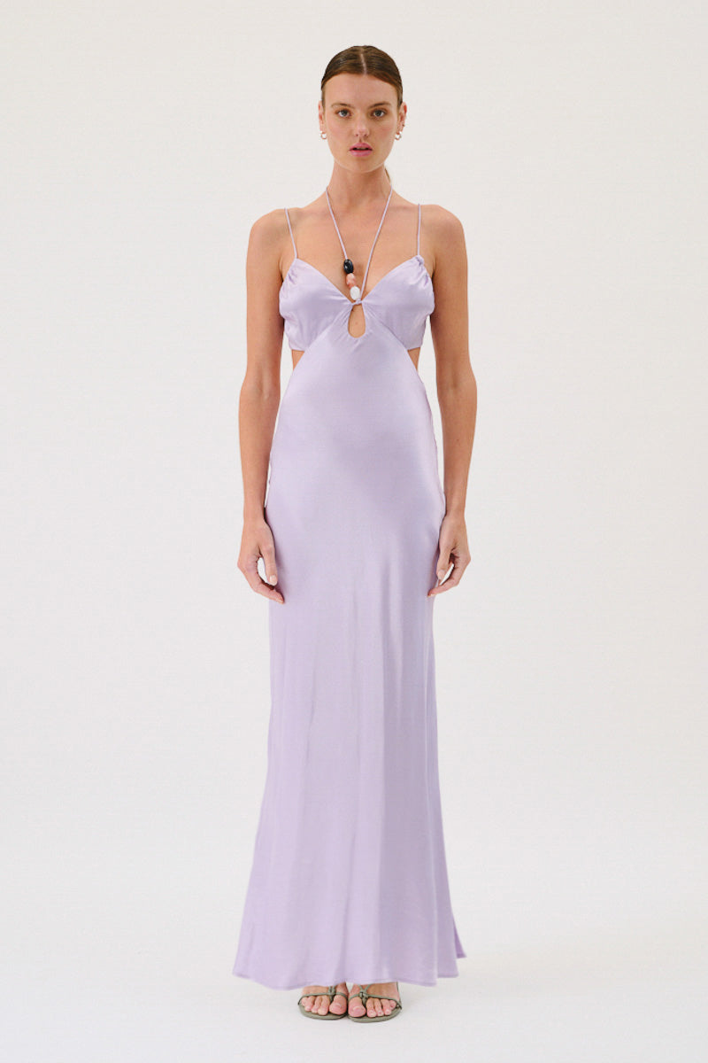 Millenia Halter Maxi Dress - Lilac