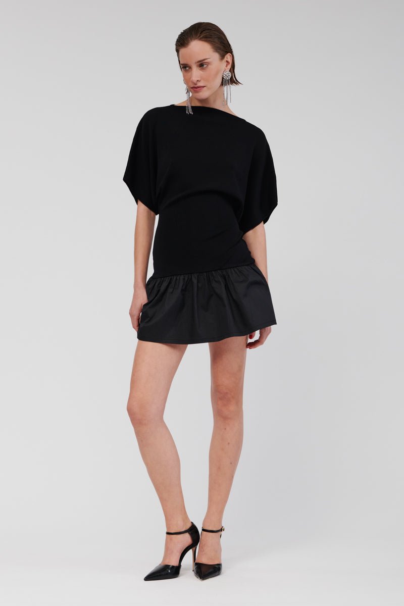 Mini Dress Sleeveless Drop Waist Day Event Dress | Black | Suboo Mini Dress Sleeveless Drop Waist Day Event Dress | Black | Suboo