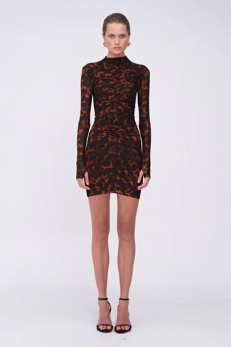 Remi Tortoiseshell Mini Dress