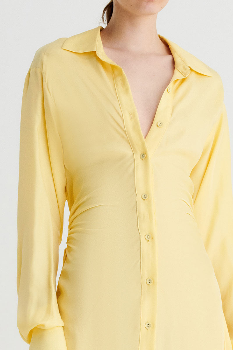 Halley Maxi Shirt Dress - Butter