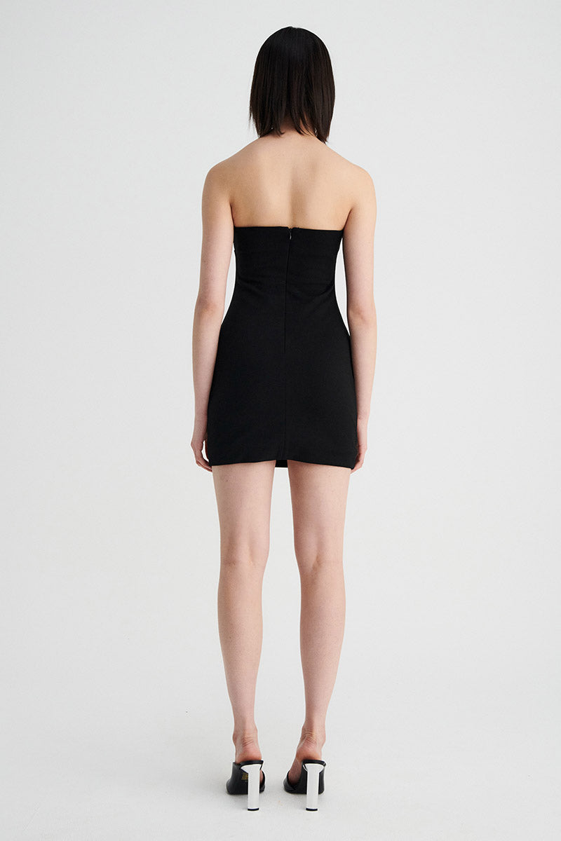 Stella Strapless Mini Dress - Black