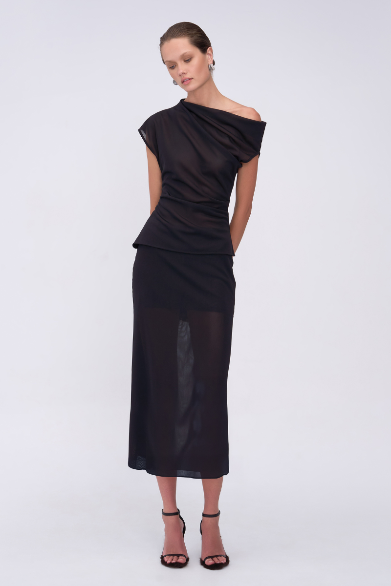 Jean Draped Shell Top