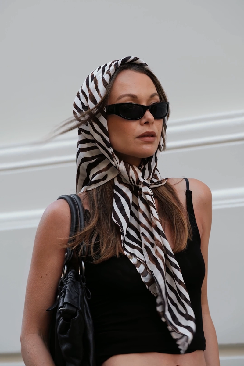 Gigi Zebra Print Scarf