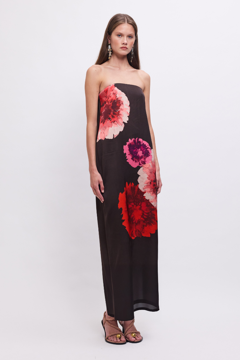 Frida Strapless Bustier Maxi Dress