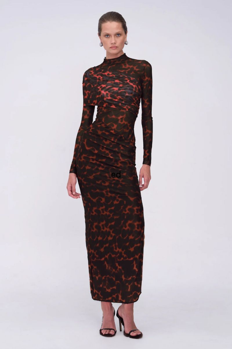 Remi Tortoiseshell Maxi Dress