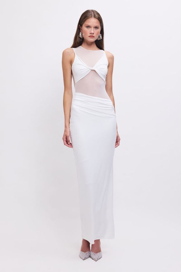 let me be bejeweled mesh maxi dress Magenta Mesh Maxi Dress