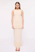 Malta Fringe Knit Top-Natural