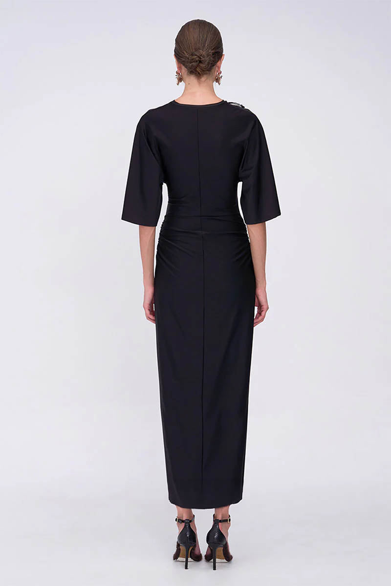 Mika Sequin Cape Sleeve Maxi