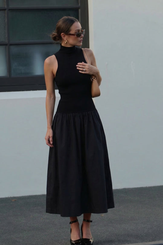gold fitted long dress JUSTINE Women Dress main image 0
