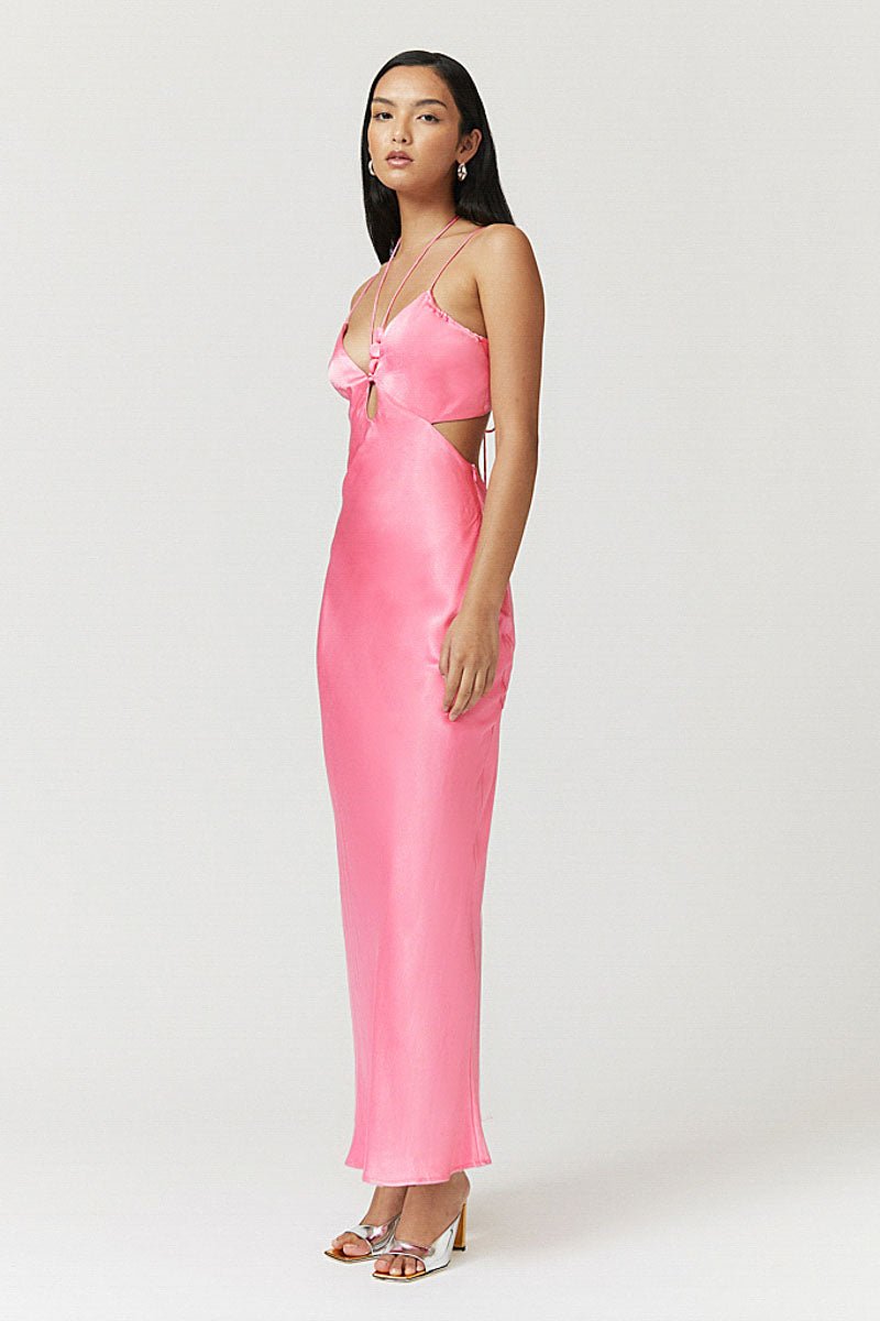 Tate Halter Strappy Maxi - Candy Pink SUBOO AU Tate Halter Strappy Maxi - Candy Pink SUBOO AU