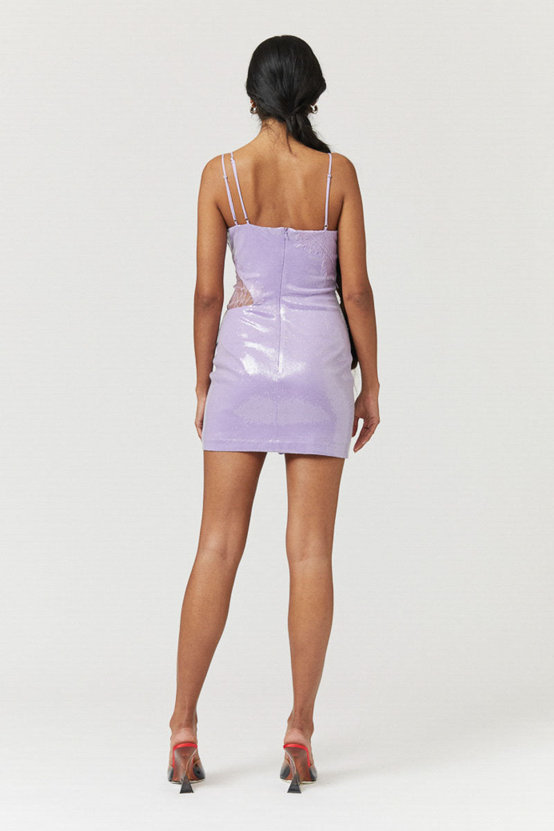 Tari Sequin Strappy Mini Dress