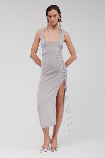chinese dress ladies Ibiza Scoop Neck Maxi Dress | Silver