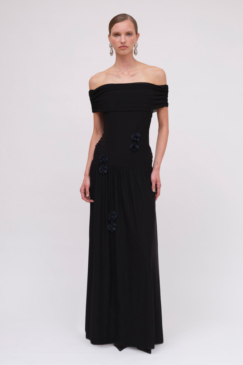 Christy Mesh Off Shoulder Dress
