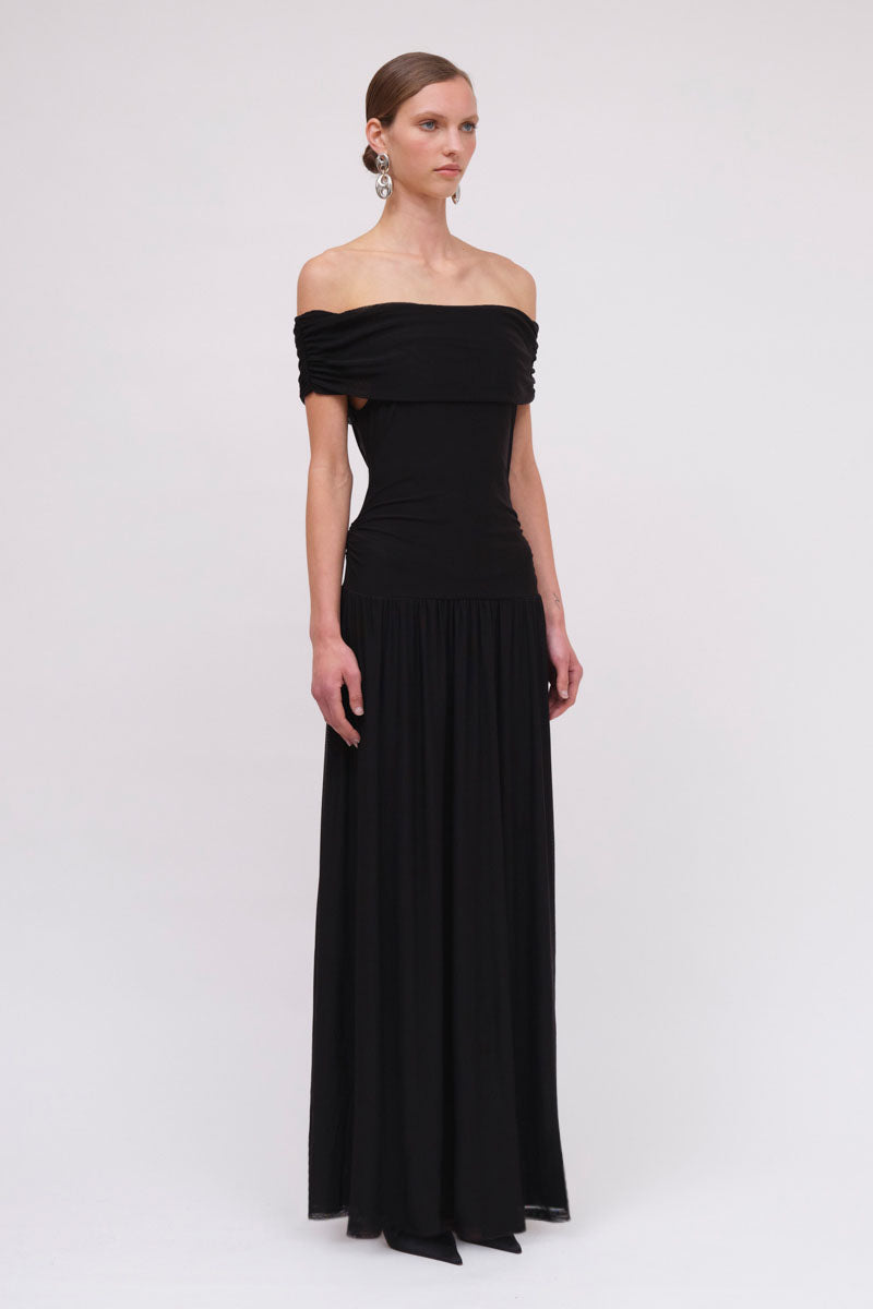 Christy Mesh Off Shoulder Dress