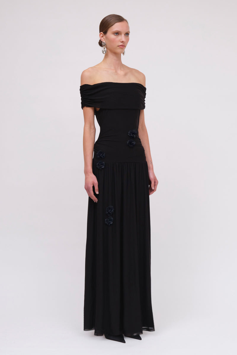 Christy Mesh Off Shoulder Dress