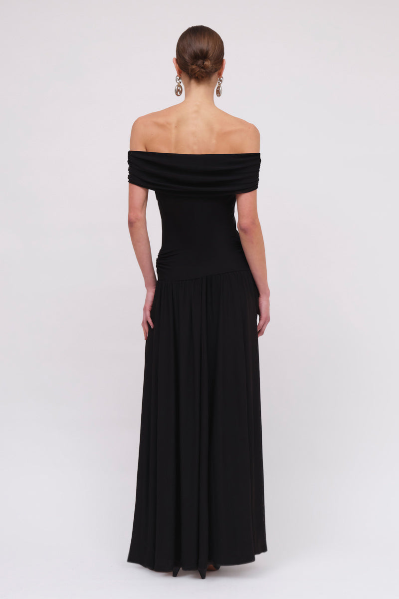 Christy Mesh Off Shoulder Dress