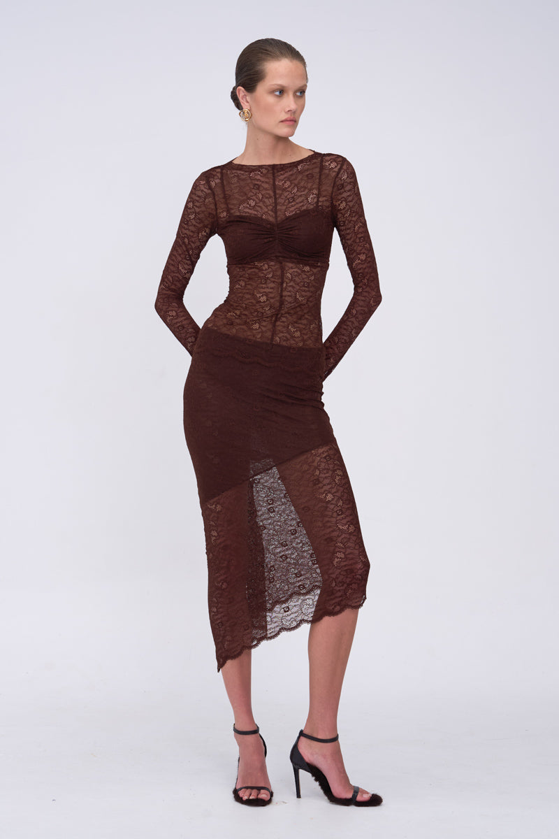 Paris Assymetric Midi Skirt
