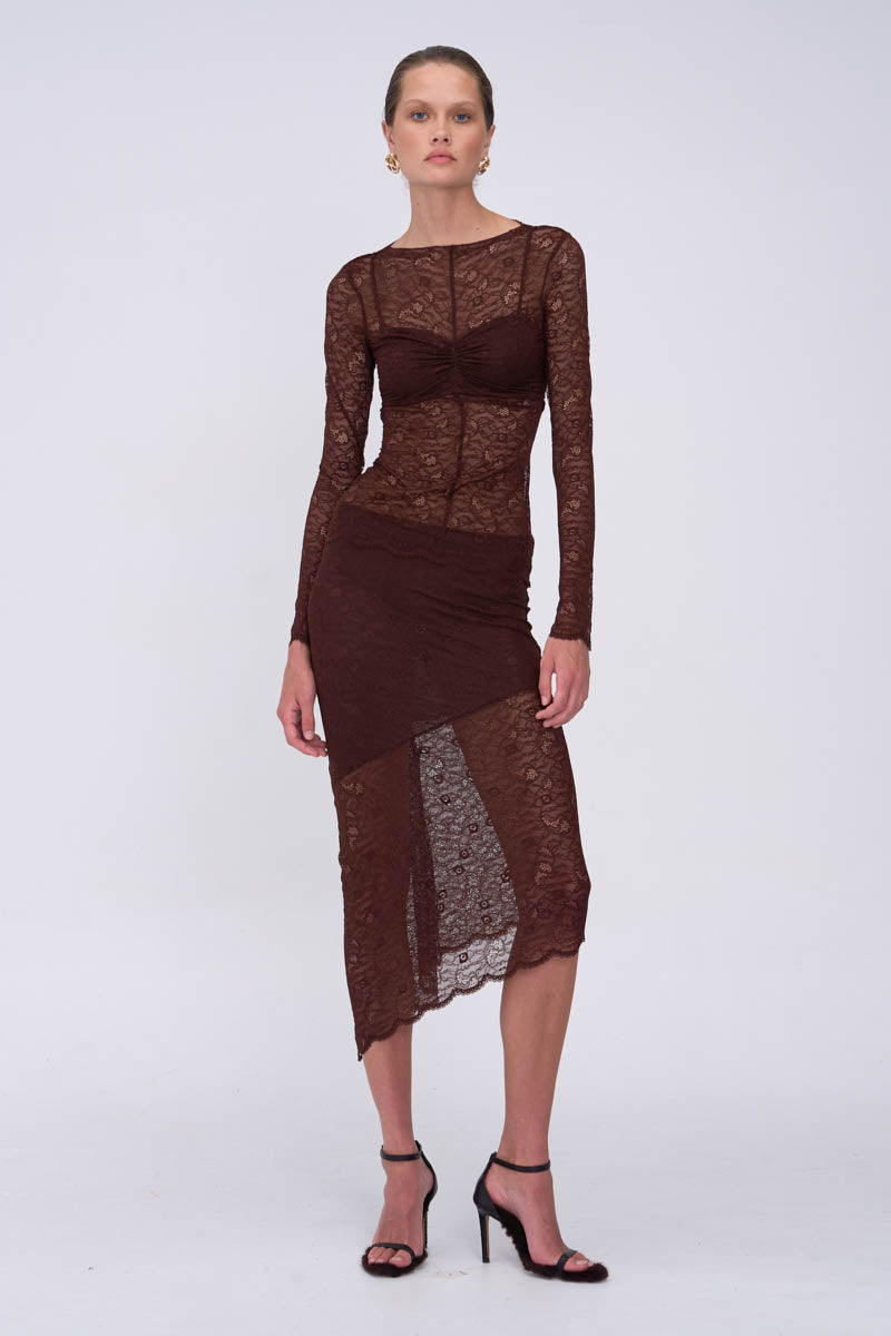 Paris Assymetric Midi Skirt
