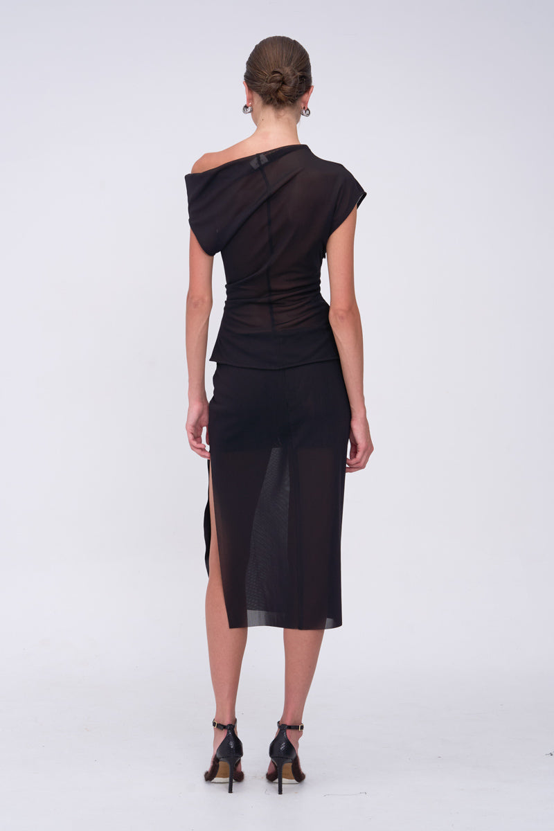 Jean Draped Shell Top