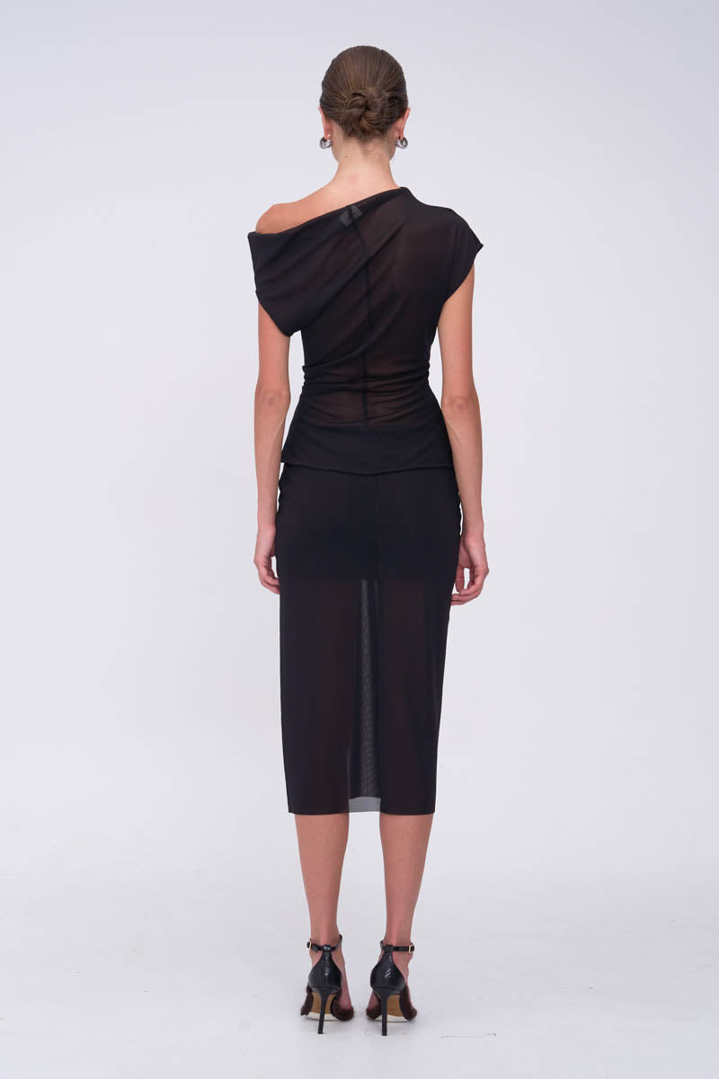 Jean Draped Shell Top