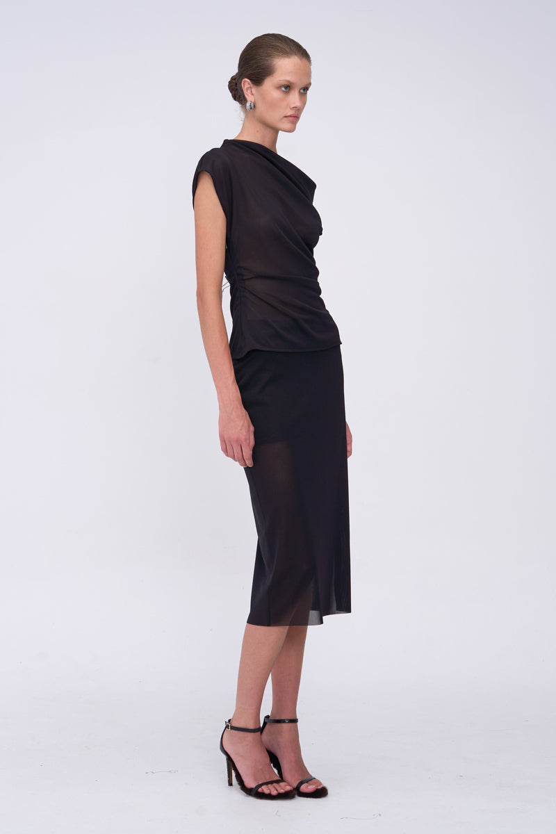 Jean Draped Shell Top