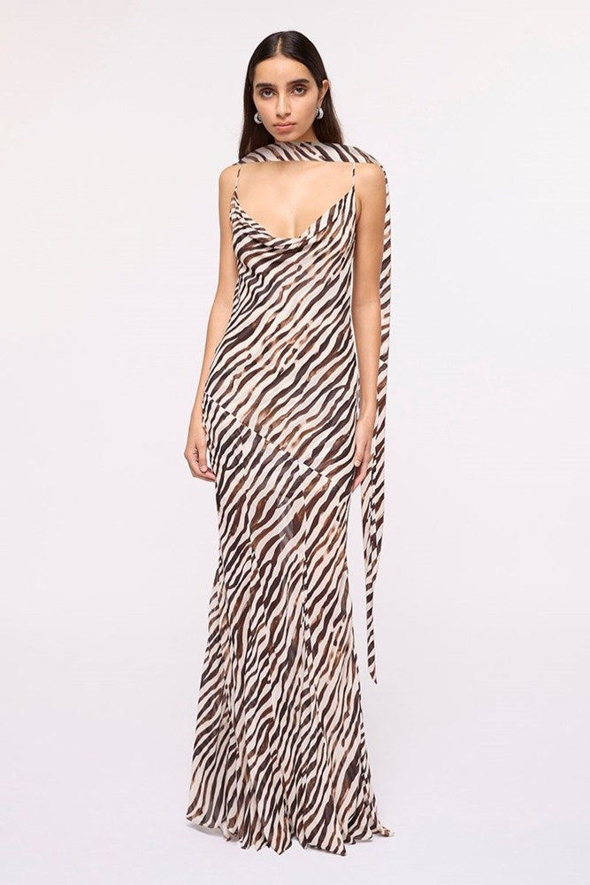 Gigi Zebra Maxi Dress