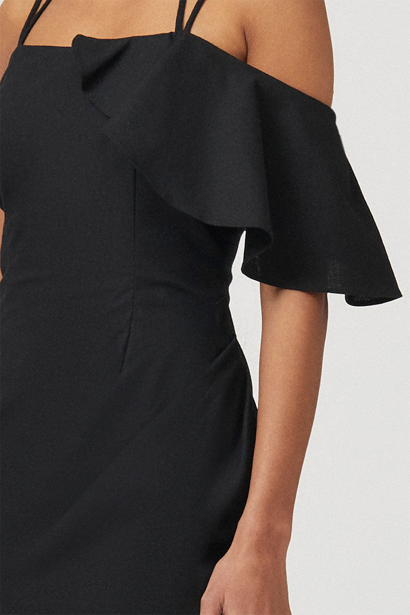 Skylar Strappy Mini Dress - Black