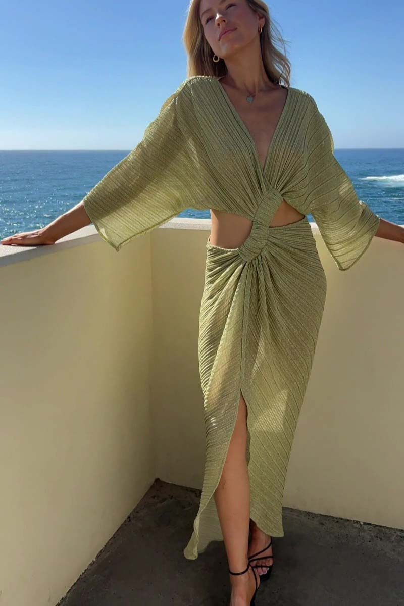 Stevie Cross-Over Midi Dress