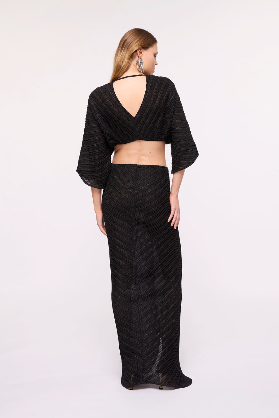 Stevie Cross Front Maxi Dress - Black